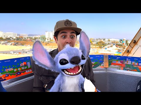 Stitch Takes Over Santa Monica Pier! | Live Action Lilo & Stitch Movie Promo