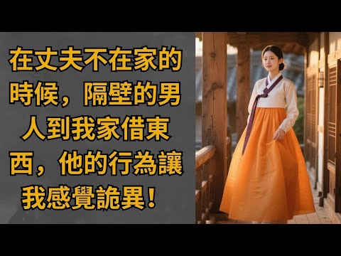 【熟齡之戀】在丈夫不在家的時候，隔壁的男人到我家借東西，他的行為讓我感覺詭異！#情感#情感秘密#情感故事#两性情感