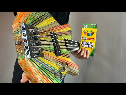 Building a Bass Out of 2000 Colored Pencils
