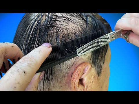 КОРОТКАЯ ЖЕНСКАЯ СТРИЖКА после 60+ на ОООЧЕНЬ РЕДКИЕ и ТОНКИЕ ВОЛОСЫ. Объемная короткая стрижка 60+