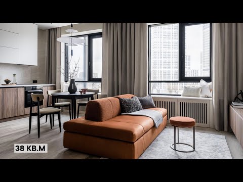 УЮТНАЯ квартира 38 кв.м 🔥 Обзор однушки с трендовыми решениями в интерьере. Дизайн интерьера 2024