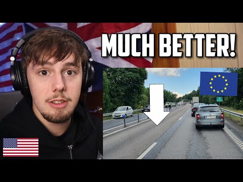 American Reacts to Why Driving in Europe is BETTER than America!