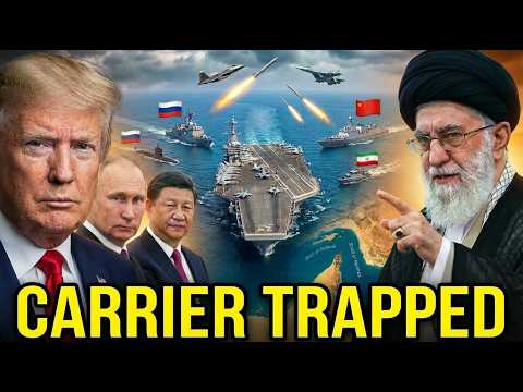 U.S. Carrier SURROUNDED — Iran, Russia & China Deploy in the Same Strait