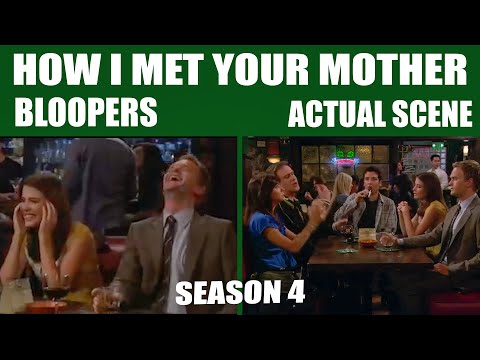 How I Met Your Mother | Season 4 Bloopers Vs Actual Scene