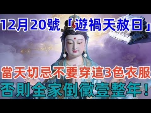 大事不妙！12月20號，農歷十壹月初壹，「遊禍天赦日」，當天切忌不要穿這3色衣服，否則全家倒黴壹整年！家裏不知的壹定要告知！#佛學 #佛淨 #佛陀 #佛法 #佛教 #修行