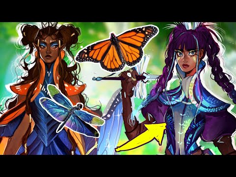 Turning BUGS into FAIRY KNIGHTS 🦋🗡 (CHARACTER DESIGN CHALLENGE)