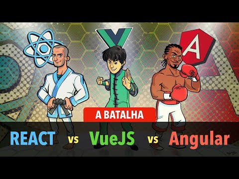 Angular vs React vs Vue - A Batalha dos Frameworks!!!