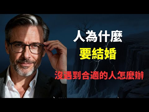 人为什么要结婚？沒遇到合適的人怎麼辦