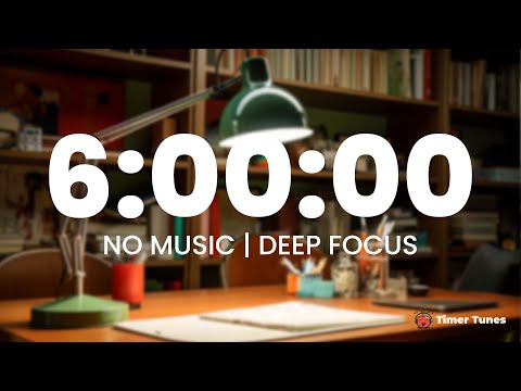 6 Hour Study Timer (25/5) | 6 Hour Pomodoro | Proven Method | Timer Tunes