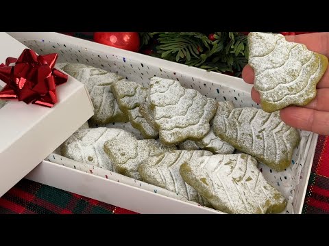 Aesthetic Matcha Christmas Tree Cookies 🎄 Naturally Green & Magical
