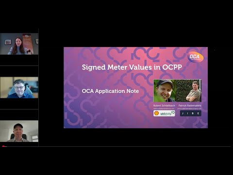 OCA webinar: Eichrecht and OCPP by Robert Schlabbach and Patrick Rademakers
