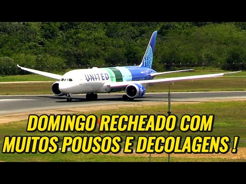 Sunday saw a huge volume of incredible landings and takeoffs at Guarulhos Airport.