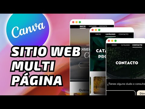CANVA Cómo crear SITIO WEB MULTIPÁGINA fácil y gratis