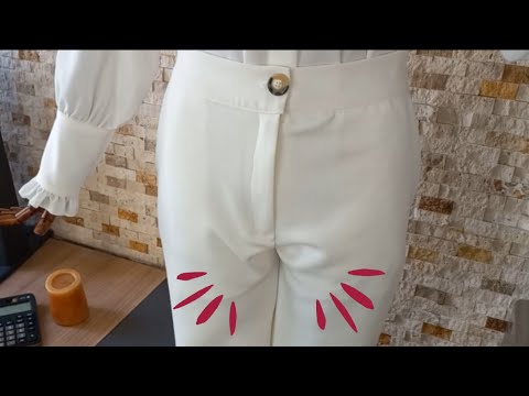 ✅️ How to fix wrinkles on pants between legs.Sewing trick