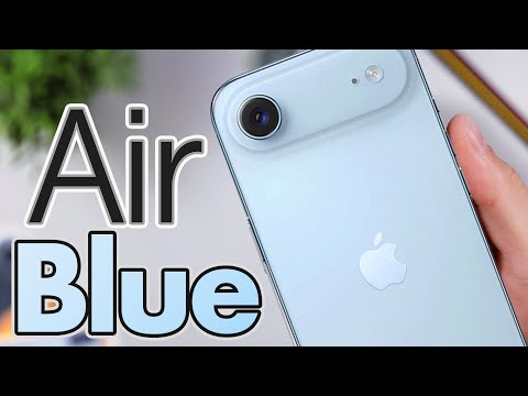 Barely Blue? iPhone Air Sky Blue Unboxing & Impressions!