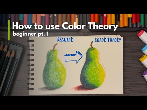 Color Theory for Beginners | Easy Step-by-Step Pear Coloring Tutorial 🍐 