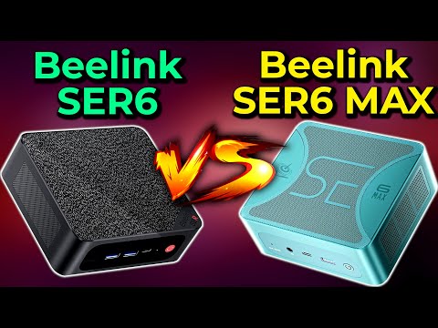 Beelink SER6 vs SER6 MAX | R5 6600H/7535HS vs R7 6800H/7735HS Mini PC Gaming Performance Comparison