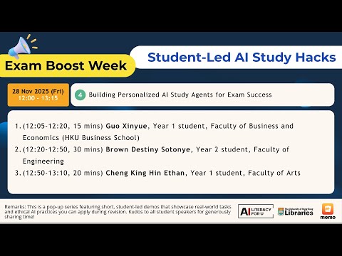 Building Personalized AI Study Agents for Exam Success (28 November 2025)