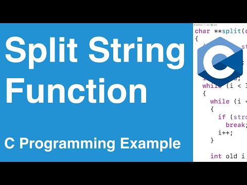 Split Strings Function | C Programming Example