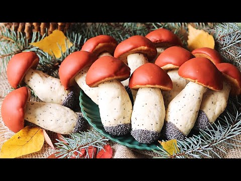 Mushroom cookies. Fairytale baking. A simple mushroom cookie recipe!