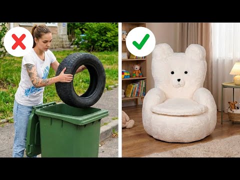 We Turned Old Tires into Stylish Furniture 😲