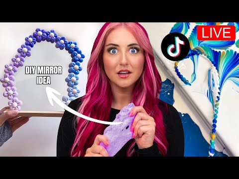 Testing Viral Tiktok Art Hacks! 🔴 LIVE STREAM 🔴