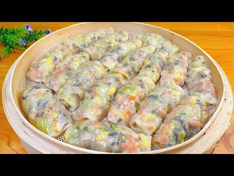 冬天多吃這蔬菜卷，3塊錢做一鍋，無水無油超低脂，多吃也不會胖【麗麗廚房】蔬菜卷料理，蔬菜卷食譜 Healthy  vegetable Wrap Recipes | Easy No Cook Meals