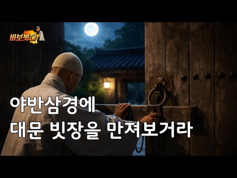 야반삼경에 대문 빗장을 만져보거라