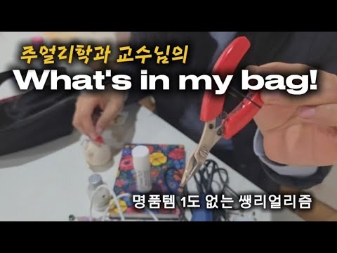 명품템 하나도 없는 주얼리학과 교수의 가방 공개｜초현실주의