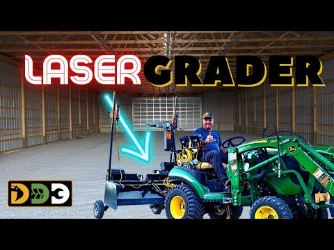 Box Scraper Grades Floor Perfectly Level! [Laser Guided Automatic Grader Box]