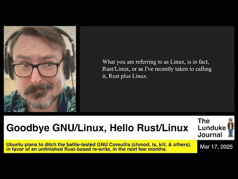 Goodbye GNU/Linux, Hello Rust/Linux