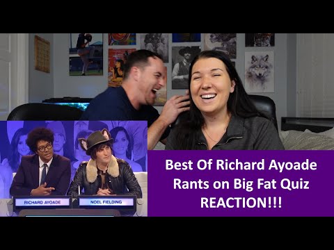 Americans React Best Of RICHARD AYOADE Ranting About Nothing - Big Fat Quiz REACTION