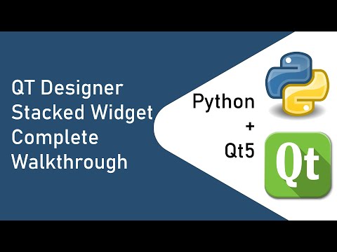 PyQt5 Designer + Python Stacked Widget Walkthrough