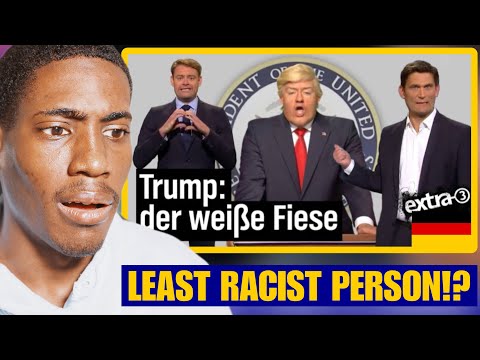 American Reacts to To GERMAN SATIRE vs TRUMP | Trump's USA: Racism and Gun Violence