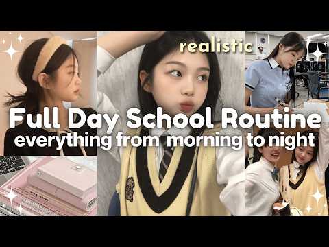 Full Day School Routine That Boosts Productivity🤍