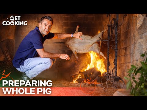 How a Professional Chef Cooks a Whole Pig | Gino's Italian Escape
