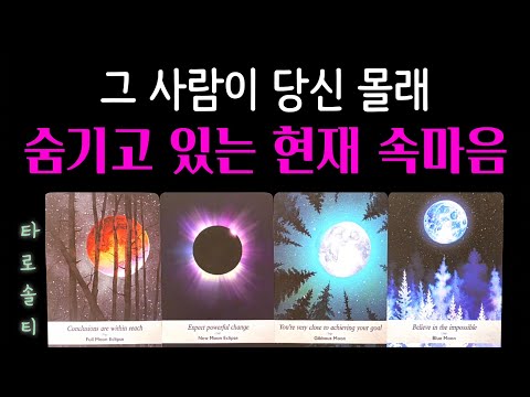 [타로카드/속마음] 그 사람이 당신 몰래 숨기고 있는 ‘현재 속마음’ (+ 현재 상황과 상대의 진심 심층 분석 / 현실 조언)