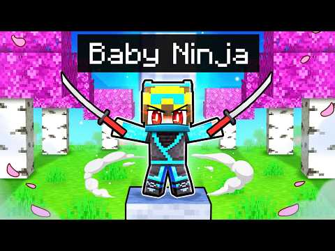Playing as a BABY NINJA in Minecraft!