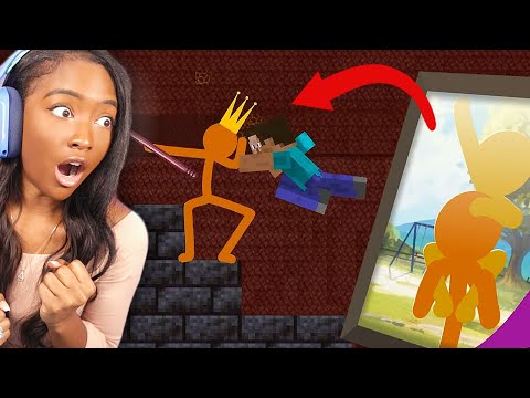 CAN HEROBRINE BEAT THE KING... THE KING HAD A SON??! | Animation vs Minecraft Shorts [30] Reaction