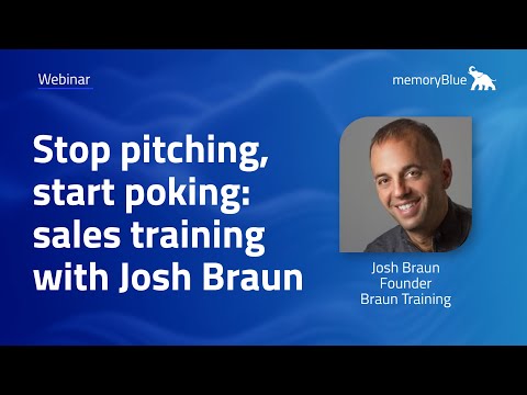 Stop pitching, start poking: sales training with Josh Braun