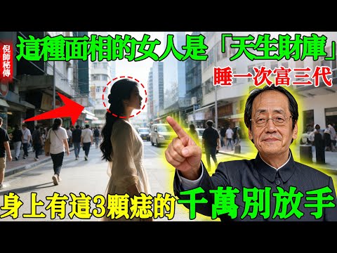 倪海廈：這種面相的女人是「天生財庫」！ 睡一次勝過吃十年補藥！ 身上有這3顆「隱痣」的，哪怕再窮也能帶你翻身！ #旺夫 #面相 #陰陽互補