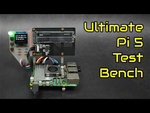 Raspberry Pi 5 Test Bench with Stats & RGB Load Monitor, Made On The Carvera Air