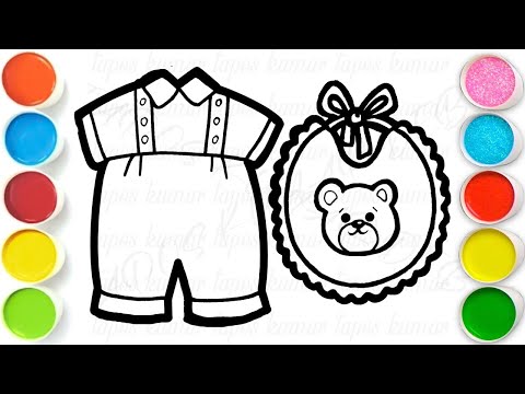 Baby Dress with Pillow Drawing, Painting & Coloring For Kids and Toddlers_ Child Art