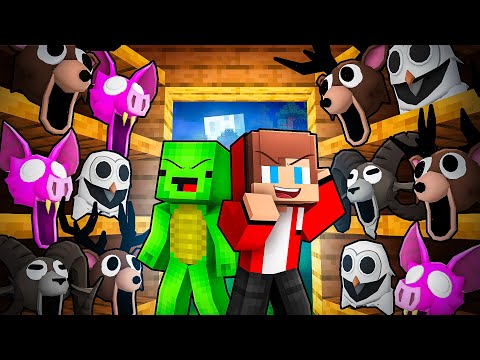 JJ and Mikey Became ANYONE To PRANK in Minecraft - Maizen (99 Nights In The Forest)