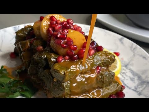 وصفة ألذ ورق عنب ( يالانجي ) 😋🤤😍 #ورق_عنب