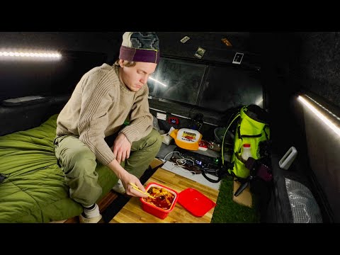 Truck Camping overnight w/ Instant Hot Pot