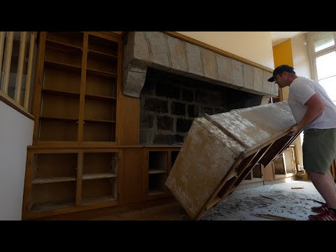 Discovering A 250 Year Old Fireplace Behind A Bookcase