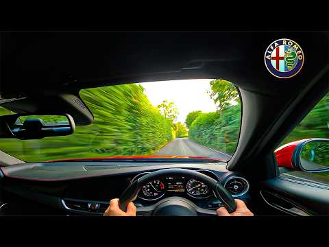 Evening POV Drive Alfa Romeo Giulia Quadrifoglio – Engine & Ambience
