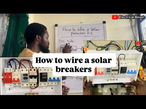 How to Wire a Complete Solar Protection Box (AC/DC Breakers, SPD & AVS Explained)
