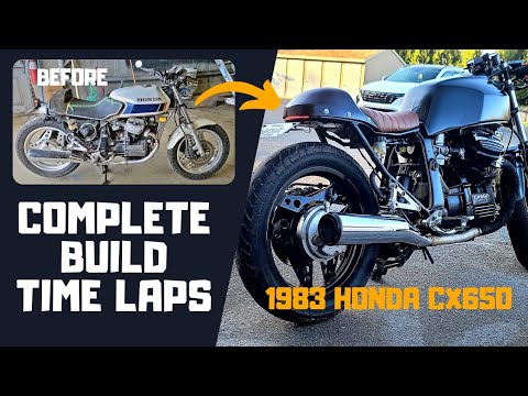 Honda CX650 Cafe Racer Build *Time Lapse*